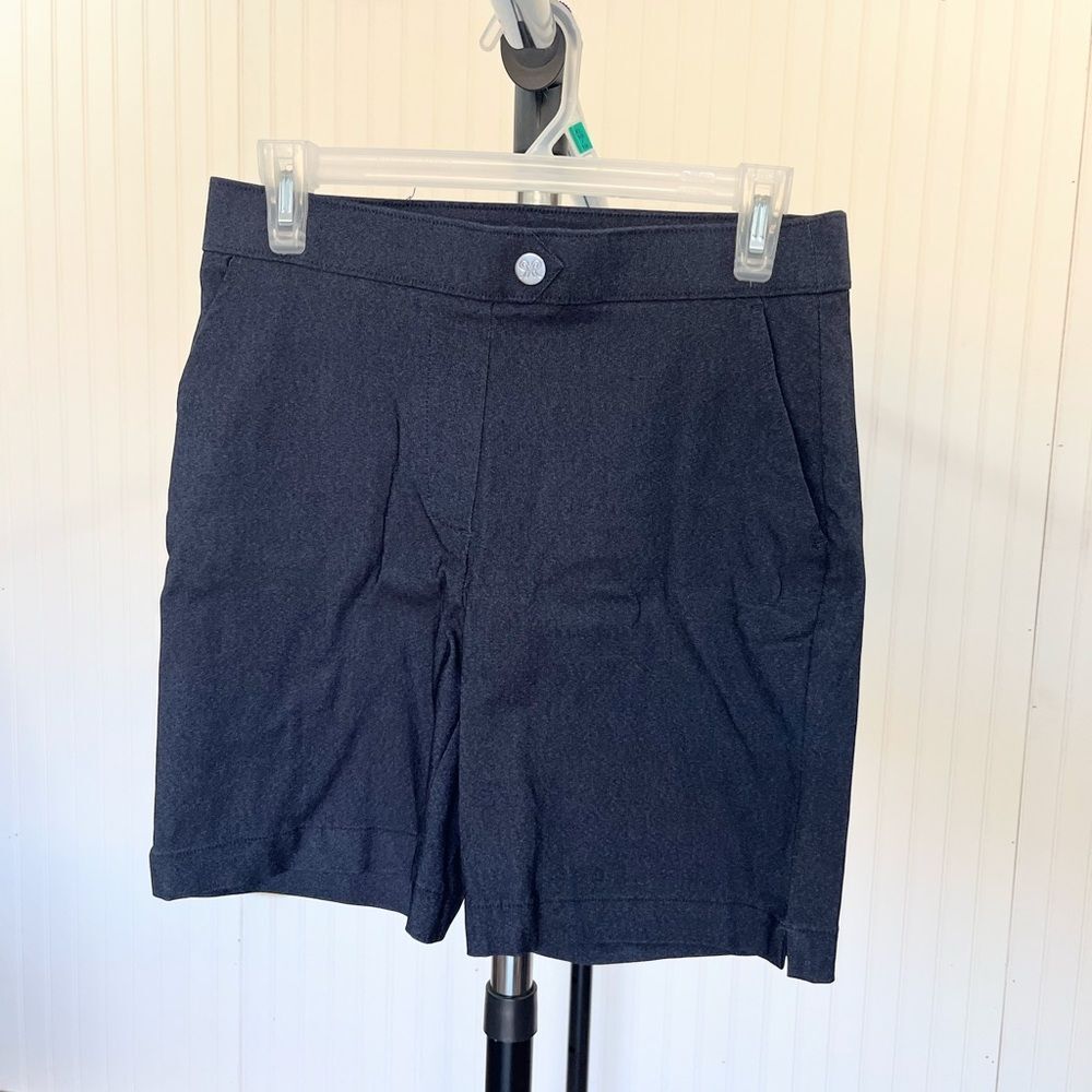 Rafaella Dark Blue Women's stretchy  Bermuda shorts